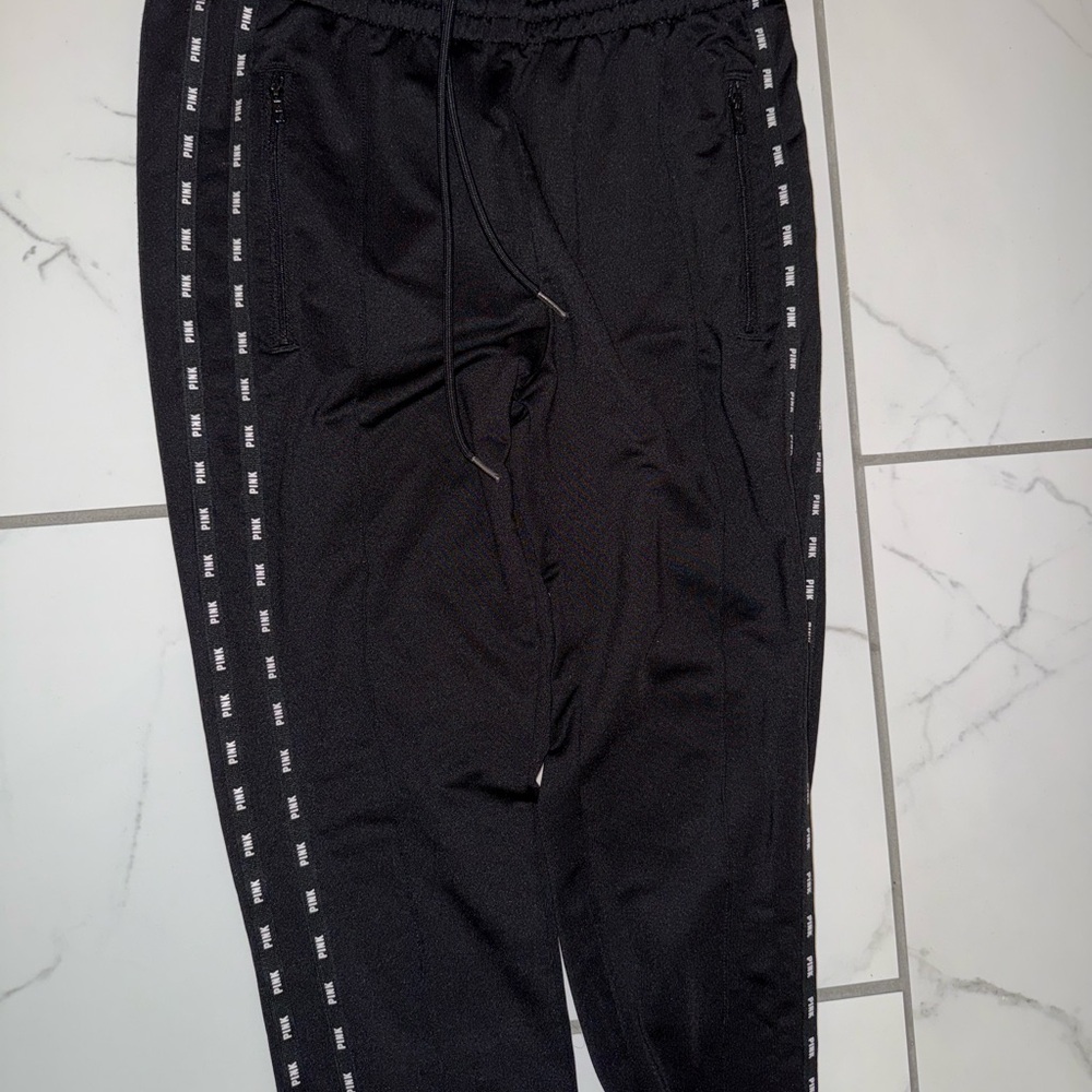 victoria’s secret pink active black pants - Picture 2 of 6